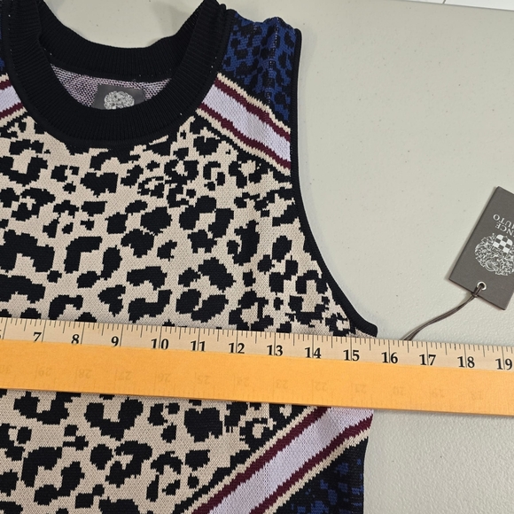 Vince Camuto Women's Sheath Dress Tan /Animal Print Size M - Picture 5 of 11